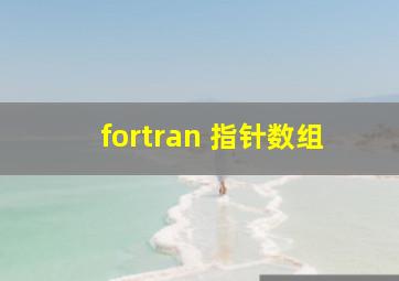 fortran 指针数组